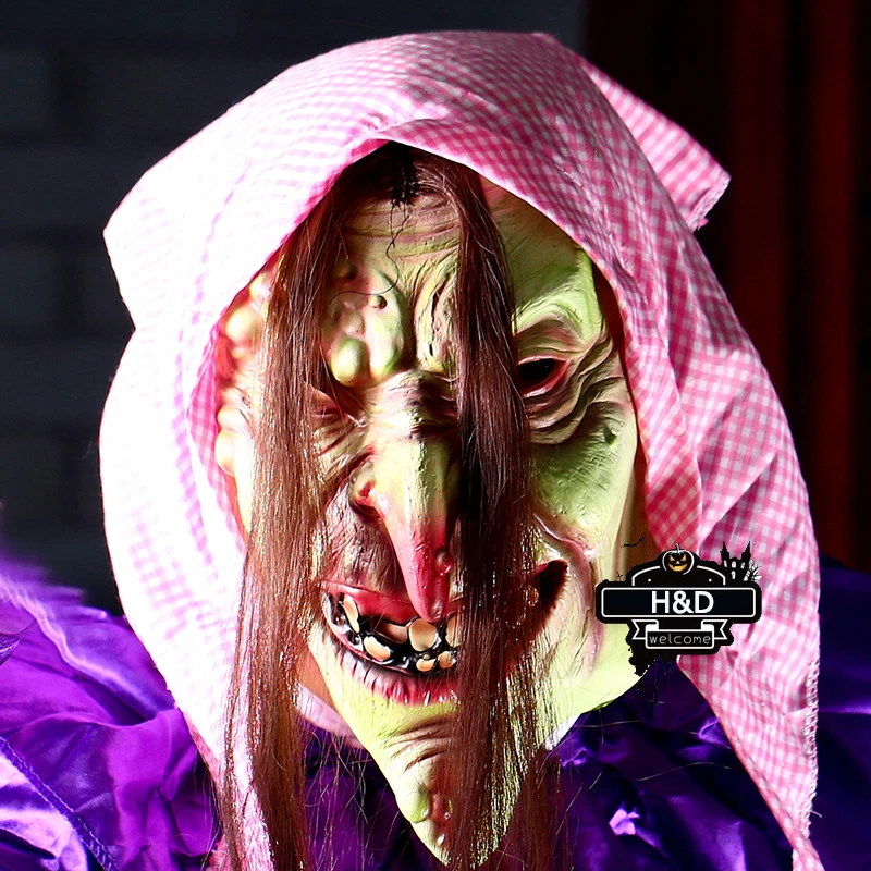 H& D Хэллоуин ужасный демон взрослый страшный клоун косплей реквизит дьявол пламя Зомби Маска аксессуар(34 вида на выбор