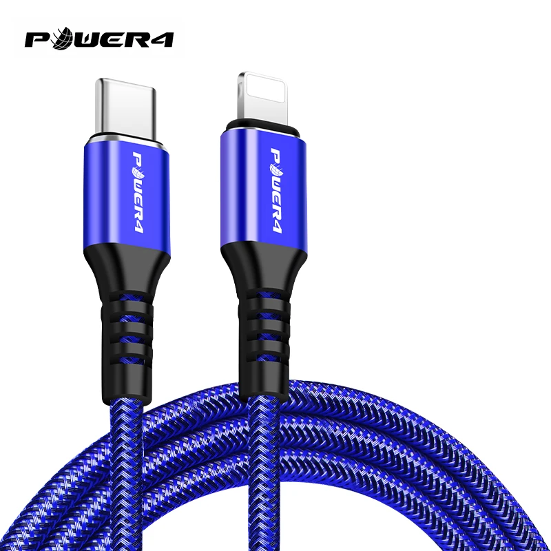 

Power4 USB Type C For Lightning Cable Charger 2m 18W Fast Charging For iPhone xs xr USB C Phone Charging Cord For Macbook