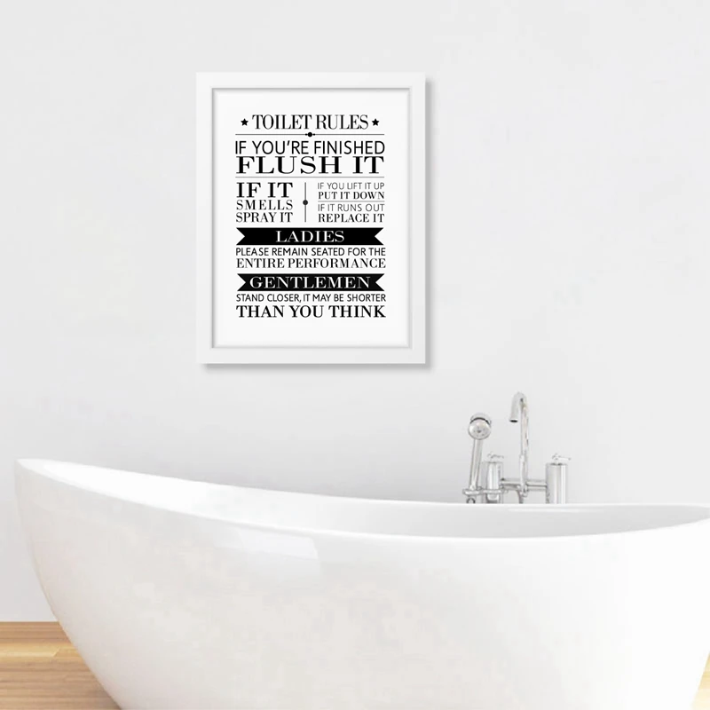 Bathroom Rules Prints