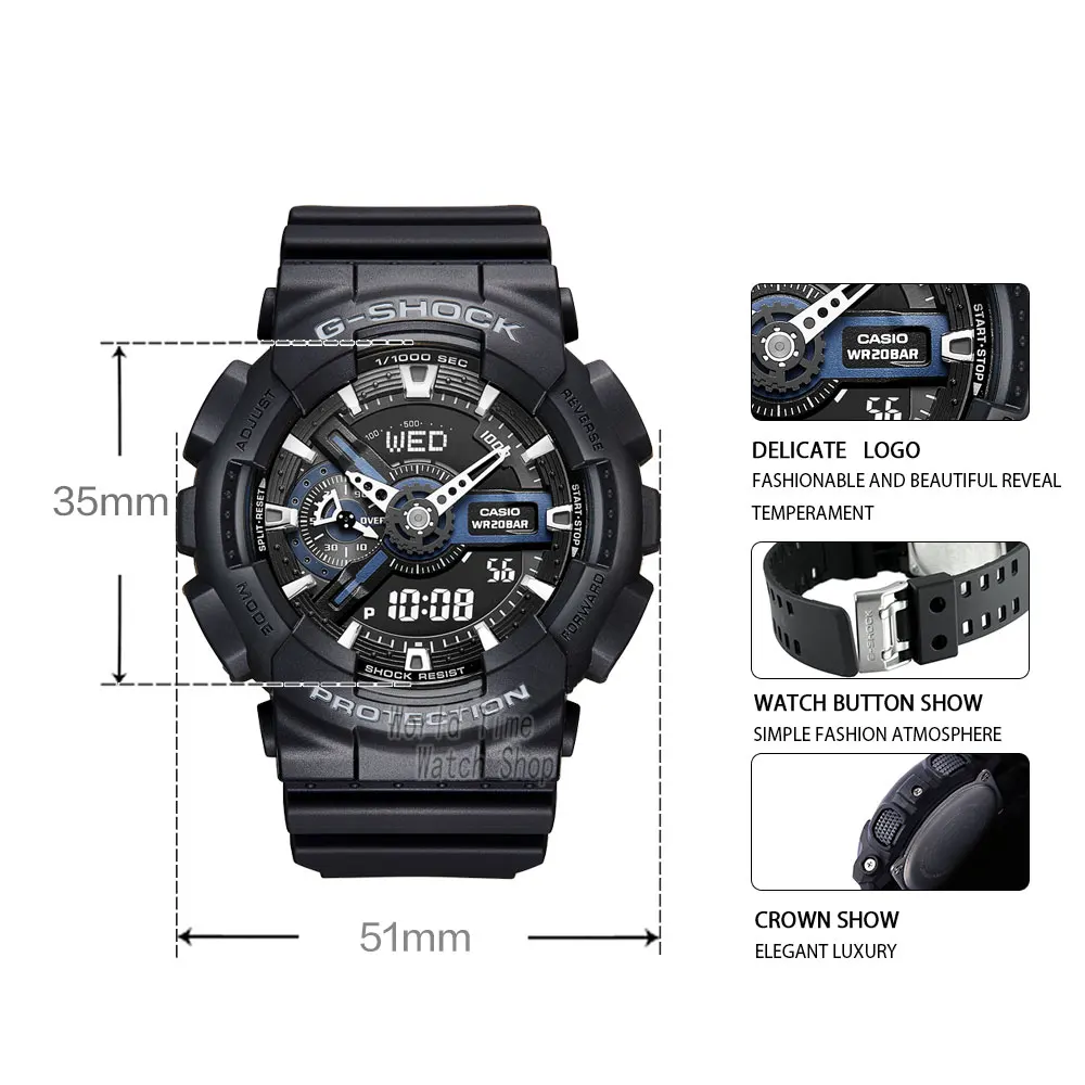 Casio watch for men g shock Small Square Tide Moonphase Surf Sports  Waterproof Watch Quartz Watch reloj casio hombre GBX-100TT - AliExpress