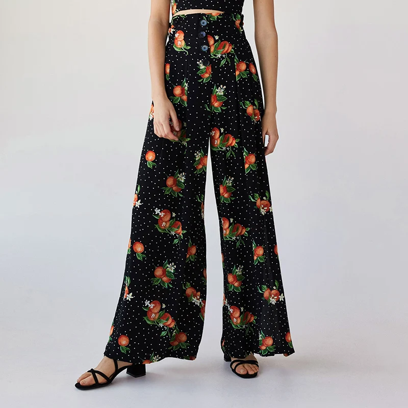 2019 New Arrival Women Sweet Long Pants Summer Fashion Trousers Elastic Waist Print Pant S9888 2019 New Arrival Women Sweet Long Pants Summer Fashion Trousers Elastic Waist Print Pant S9888
