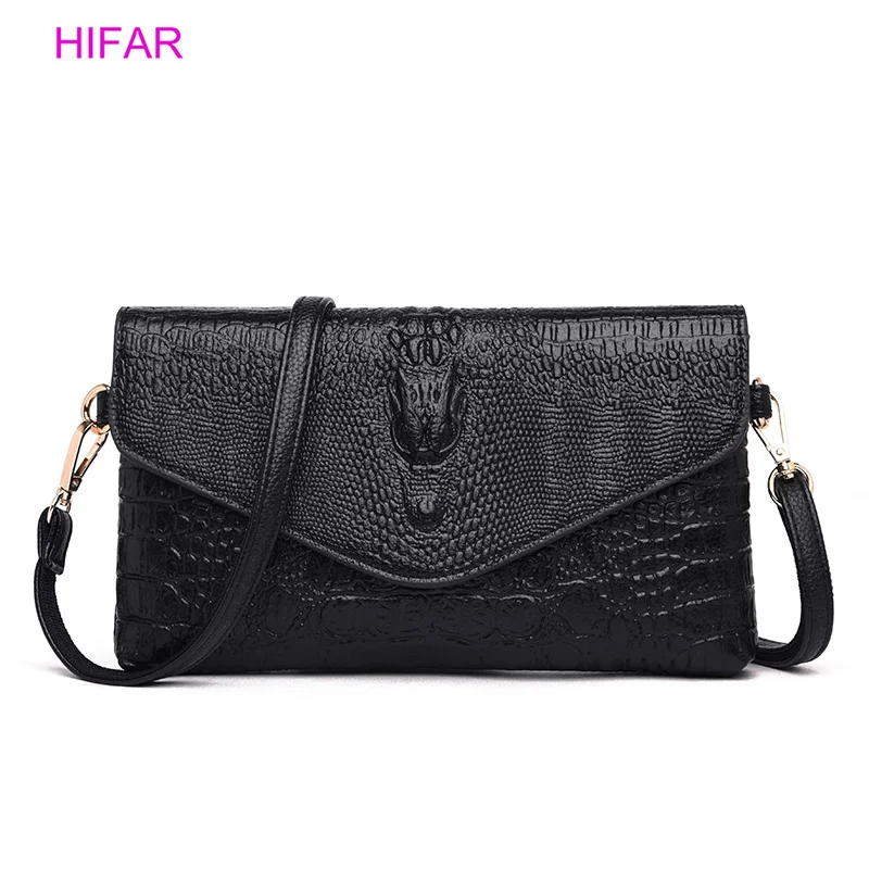 

2019 New Clutch Bag New Crocodile Pattern Tide Luxury Women Envelope Shoulder Bag Fashion Messenger Bag Banquet Evening Handbag