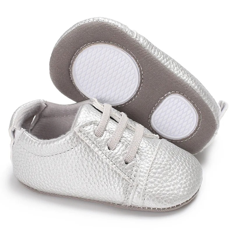 Весенне-Осенняя обувь для мальчика; мягкая Спортивная повседневная обувь из искусственной кожи для маленьких мальчиков; обувь для малышей