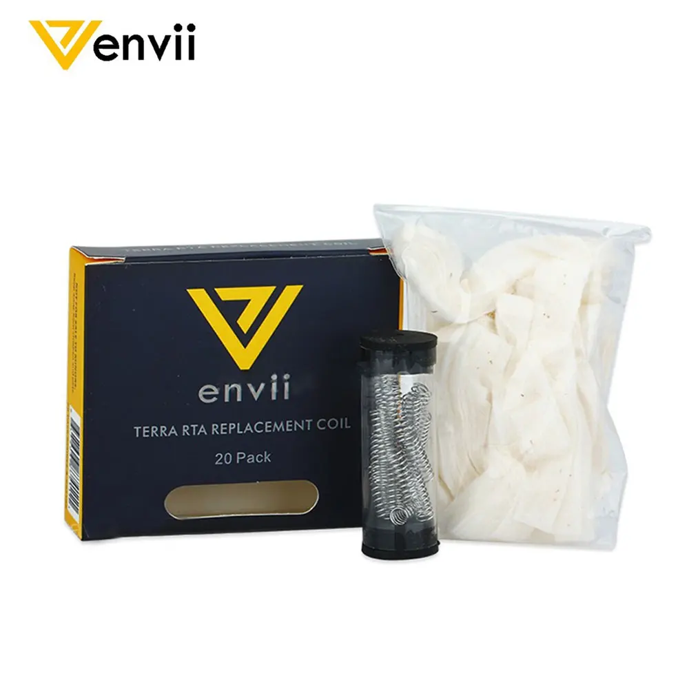 Оригинальная запасная катушка ENVII Terra RTA 1.2ohm KA Prebuilt для бака envii terra rta|Испарители