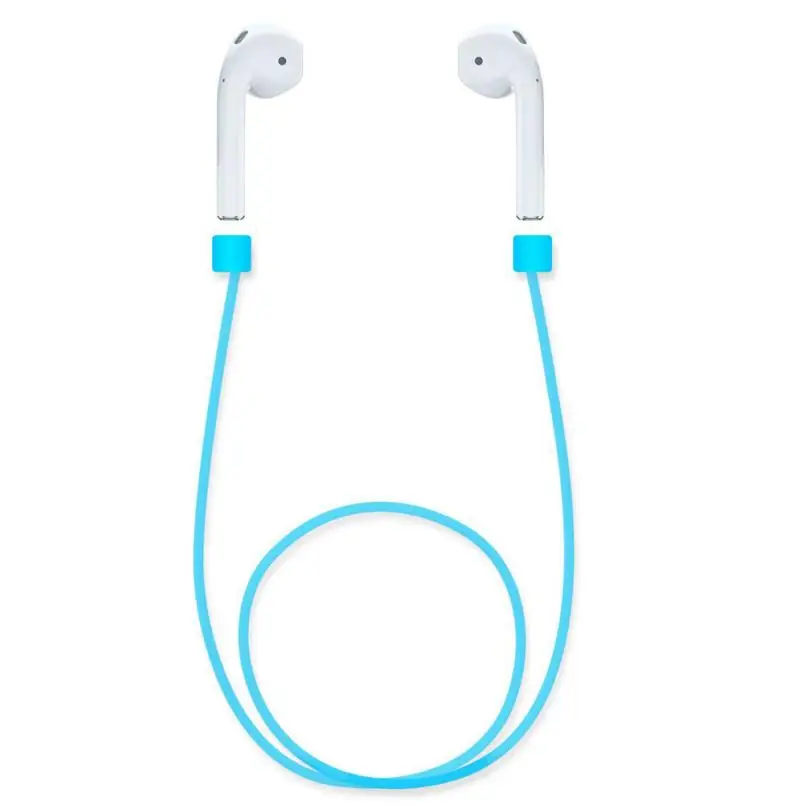 

2017 Soft Silicone For iPhone 7 & 7 Plus AirPods Strap Sports Wire Anti Lost Rope Levert Dropship oct12