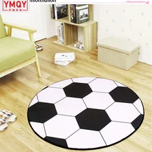 YMQY Противоскользящий круглый ковер компьютерное кресло коврик Футбол Баскетбол для гостиной коврик детская спальня коврики H
