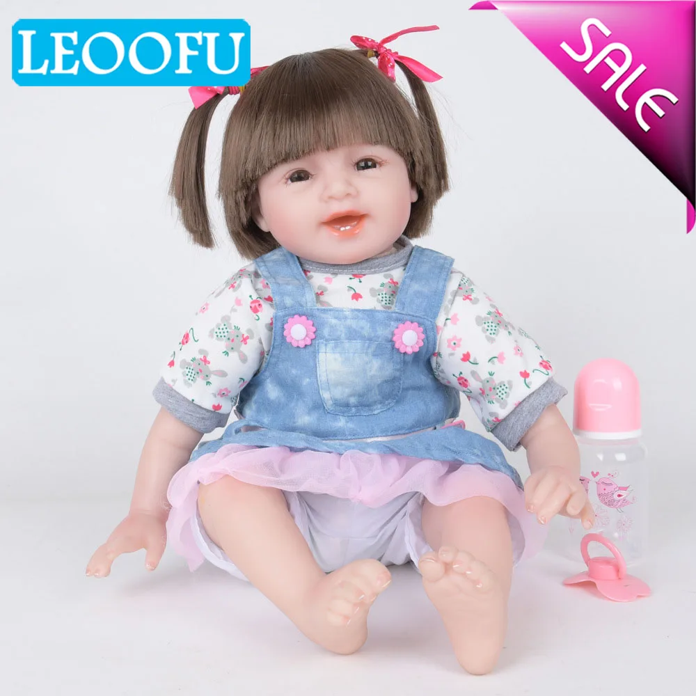 LEOOFU 55 см 22 дюймов классический кукла ручной работы полный силиконовые винил reborn