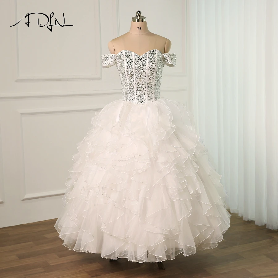ADLN Fashion Wedding Dress Sweetheart Beading Robe De Mariage Bridal