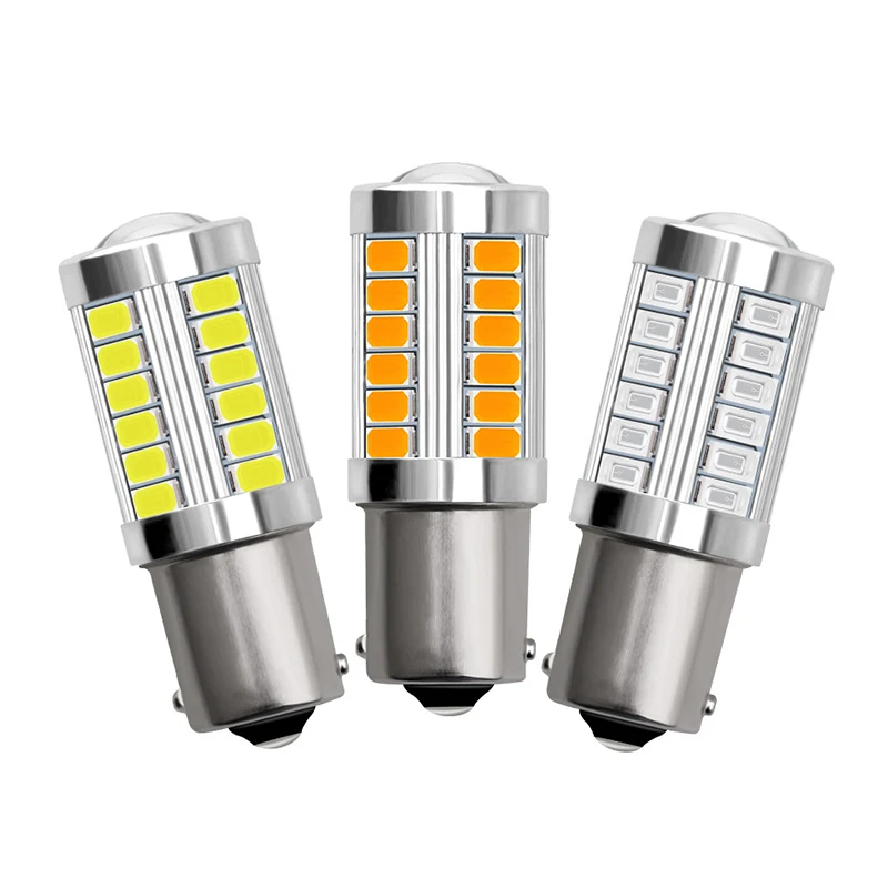 

Car LED Tail Bulb Brake Light 1156 1157 BA15S BAY15D P21W 5630 5730 Reverse Lamp Daytime Signal Running Lights Yellow White Red