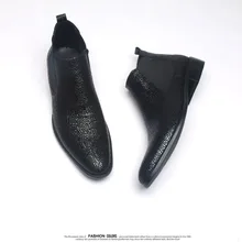 Черный человек Модные ботильоны кожаные сапоги слипоны мужской свадебное платье дизайн взлетно-посадочной полосы полусапожки осень-зима человек армейские ботинки