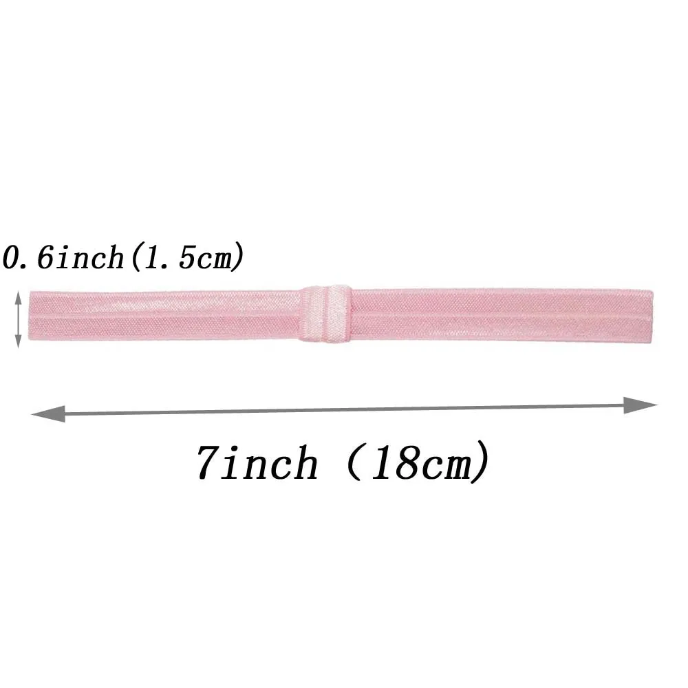 44 шт./лот,, блестящие тонкие эластичные резинки для волос, атласная лента, повязка на голову, Детские аксессуары для волос, головные уборы для девочек