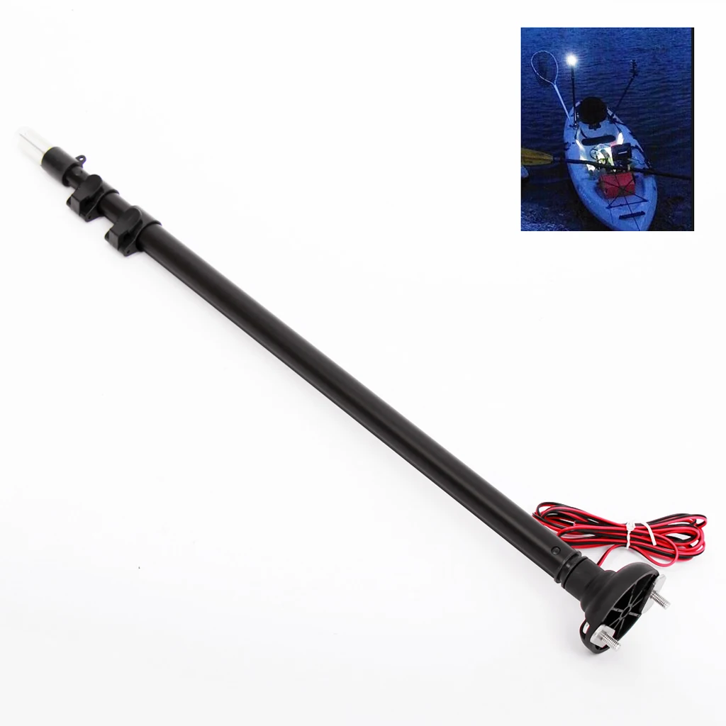 Koop Perfeclan Kajak Kano Boot Veiligheid Vlag Pole Licht Combo Voor Night Water Reizen Sport Roeien Opblaasbare Boot Rubberboot Jacht