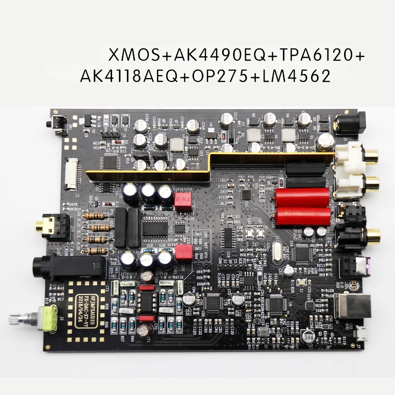 FX-Audio DAC-X7 XMOS AK4490EQ USB DAC Decoder HiFi Audio Headphone Amplifier DSD256 OPA2604 TPA6120 amplificador audio
