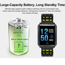 KINYO большой емкости батареи Длинный резервный Браслет мониторинг сердечного ритма Смарт-Браслет активность Спорт Смарт-браслет pk mi band 2