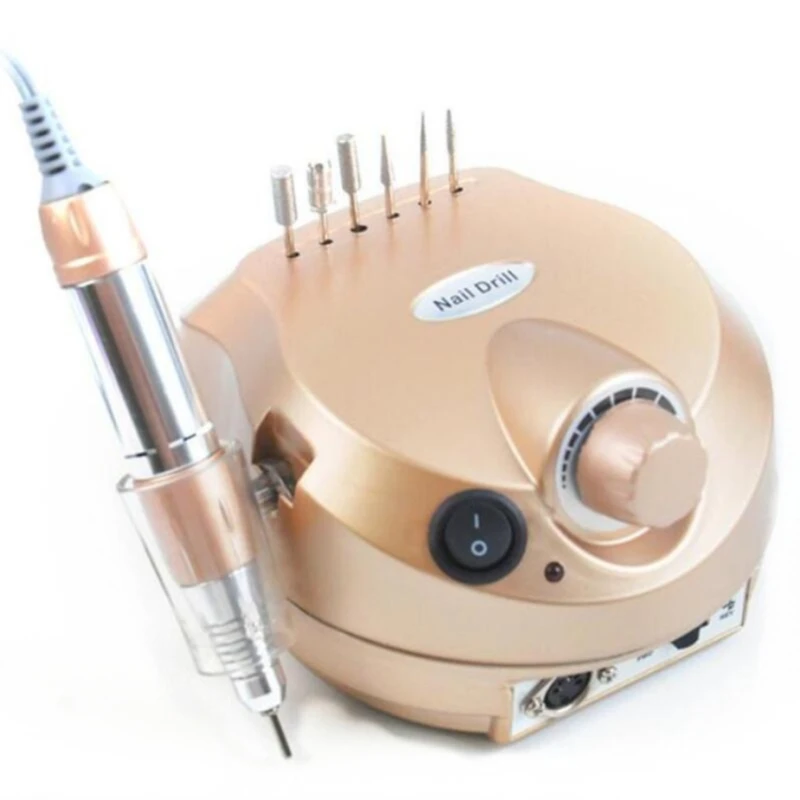 35000rpm Electric Nail Broca Profissional Máquina Anti-queimadura Punho Arquivo Máquina Manicure Kit de Unhas Ferramentas Aparelhos para Manicure 19 do prego anti-escald lidar com máquina de