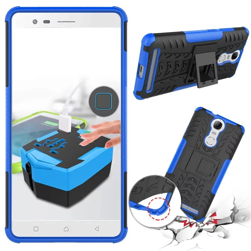 

Lenovo K 5 Note 5.5" Case Hybrid Kickstand with Back Holder Cover Case for Lenovo Vibe K5 Note 5.5" Phone Shell Covers Cases