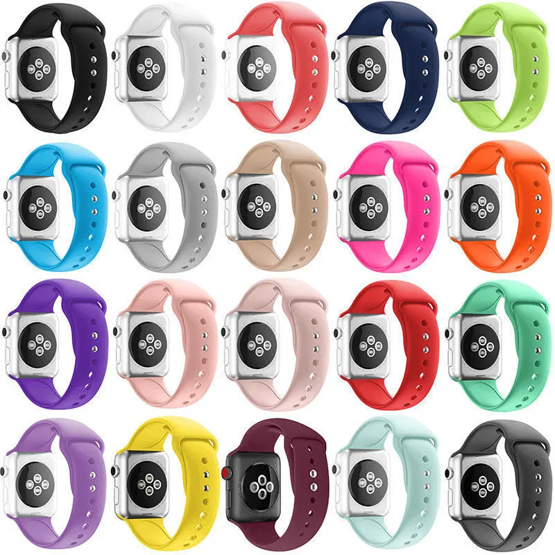 Прочный ремешок для Apple Watch серии 1/2/3 двойная пряжка на запястье сменный мягкий