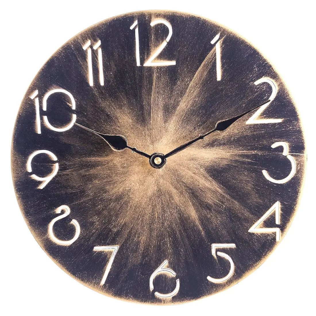 30cm Iron Art Countryside Silent Beautiful Wall Clocks For Home Decor