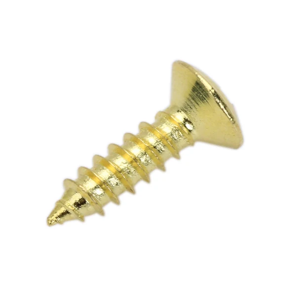 10 PCS Iron Gold Guitar Parts Pickguard Cover Plate Screws For Electric Guitar