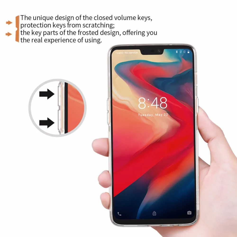 Oneplus 6 Чехол ТПУ oneplus 5T чехол NILLKIN Nature прозрачный мягкий, роскошный, из ТПУ на заднюю панель для one plus 6 5/5 T 3t 3 T