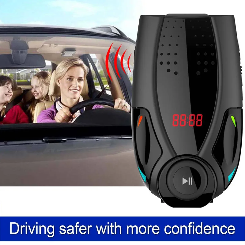 

New Wireless Bluetooth Handsfree Car Kit FM Transmitter MP3 Music Player for Mobile Phones CSL2018