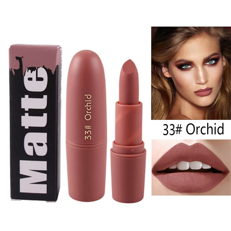 

Miss Rose Matte Lipstick maquillage Mate Batom Makeup Waterproof Lip stick for Lips Makeup Cosmetics Korean Tint Tattoo