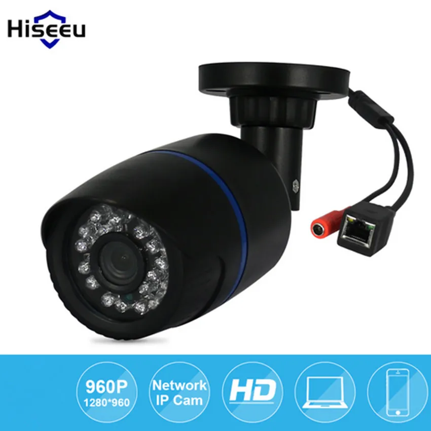 

960P 1.3MP HD Night Vision Network CCTV IP Camera P2P Remote Onvif 2.0 IR Security Bullet Surveillance Camera H.264 Hiseeu 35