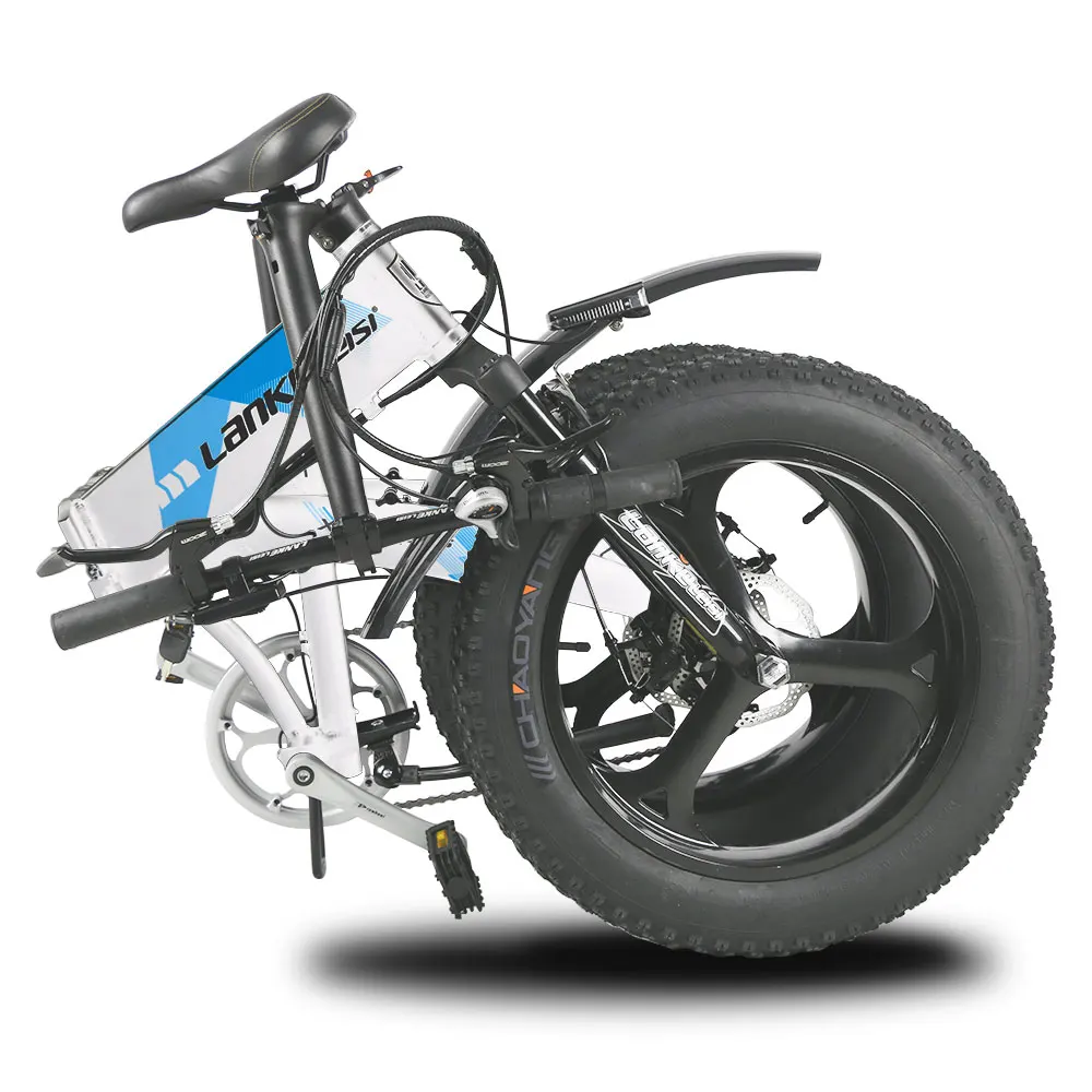 Best Lankeleisi X2000Plus Electric Bike Fat Tire E-bike 7 Speeds Foldable 500W Motor 48V 12.8A Lithium Battery E-bike 3