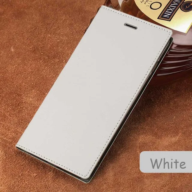 Роскошный флип-чехол для телефона samsung Galaxy S6 S7 S8 S9 Plus ультра-тонкий масляный воск кожа на присоске Портативный A5 A8 J5 J7 - Цвет: White