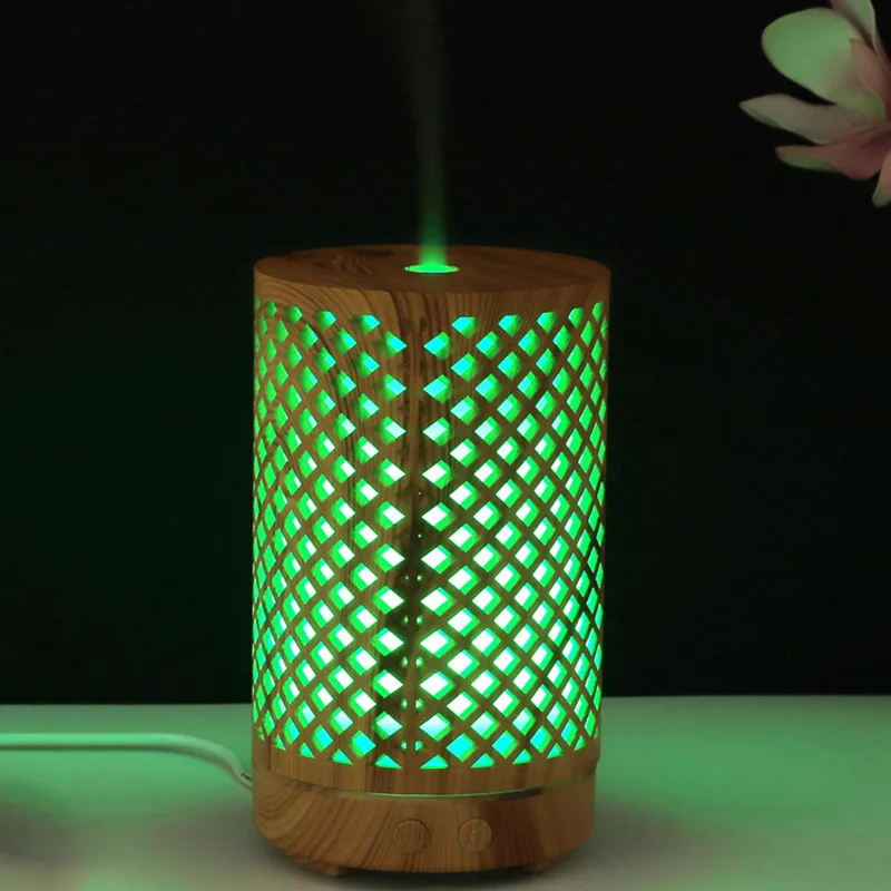 

COOSA Hollow Out Essential Oil Diffuser 100ml Ultrasonic Air Humidifier Tree Branch Aromatherapy Humidifier 7 Color LED Lights