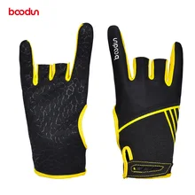 Boodun-guantes de Bowling profesionales para hombre y mujer, manoplas antideslizantes, elásticas, transpirables, deportivas, accesorios para jugar a los bolos, 1 par