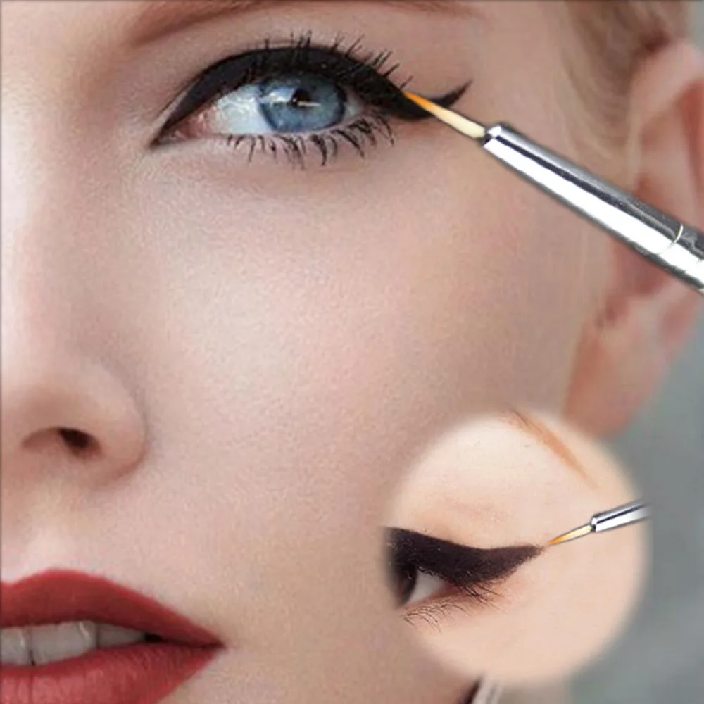 

Hot Sale Women Beauty Accessory Waterproof Beauty Eye thin Liner Eyeliner Shadow Gel Makeup Cosmetic Brush Color White