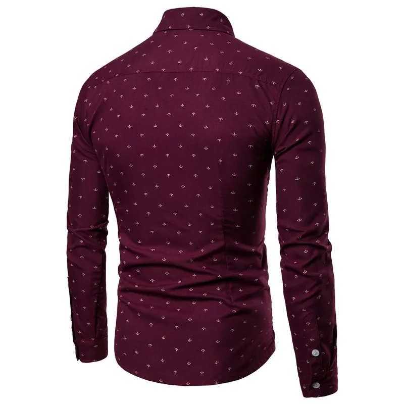mens anchor pattern shirt 04