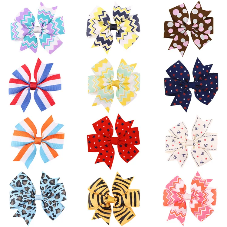 100 pcs/lot , Ribbon Bow hair clips , fashion Hair Accessoriesin Hair
