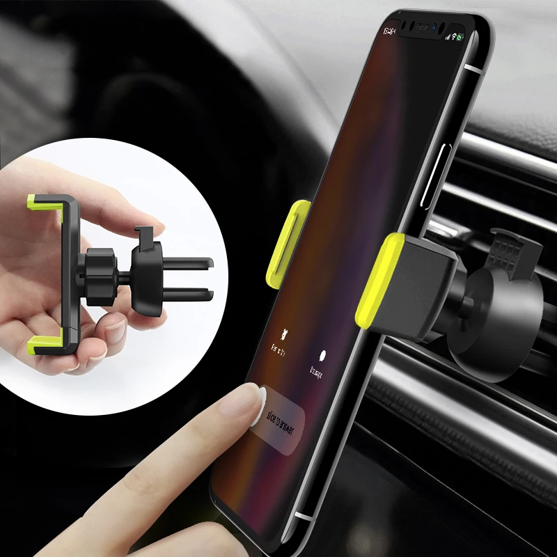 

Car Phone Holder For iPhone X XS Max 8 7 6 Samsung 360 Degree Support Mobile Air Vent Mount Car Holder Phone Stand in Car