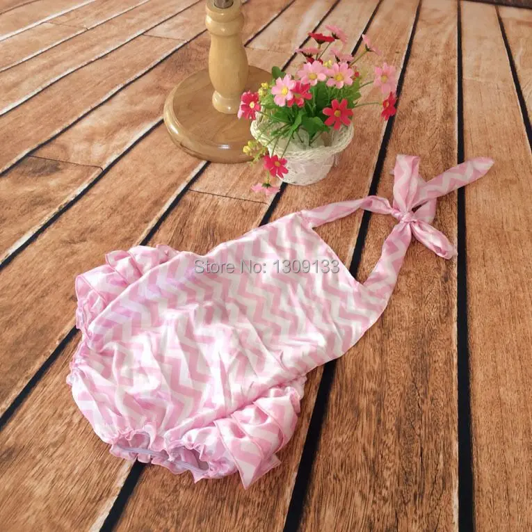 Младенческой малыша, Обувь для девочек с оборками женский пляжный костюм/ползунки в розовый шеврон и розовый оборками пузырь ползунки