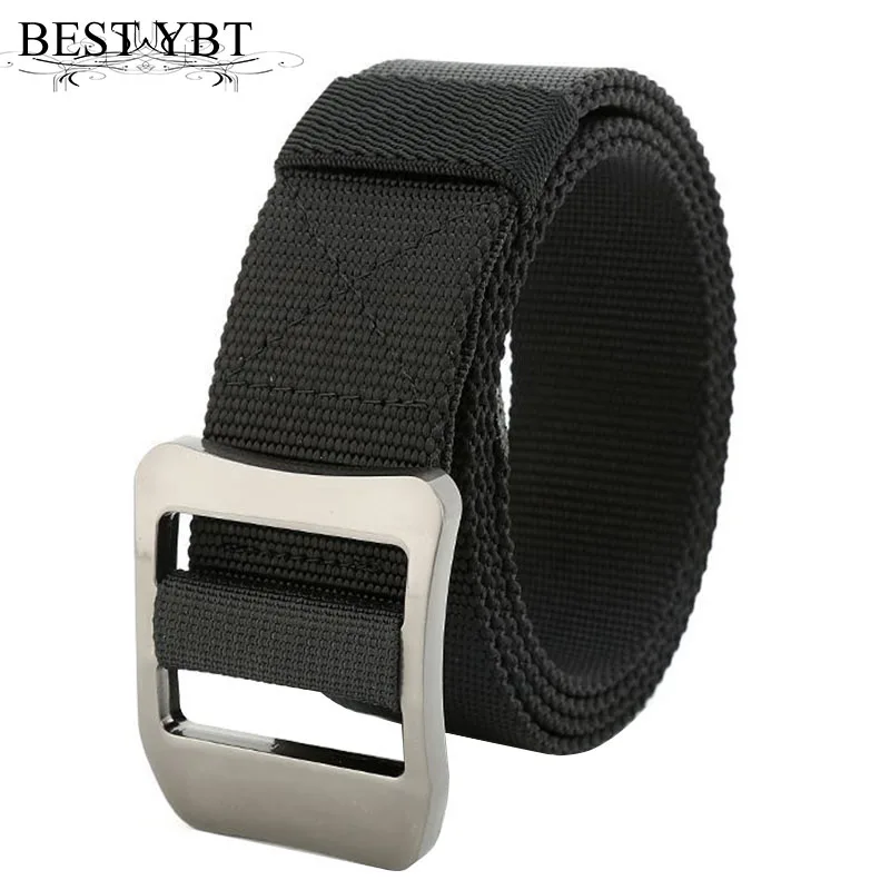 Best YBT Unisex Nylon belt Fashionable and lightweight Alloy ring buckle Nylon men belt casual