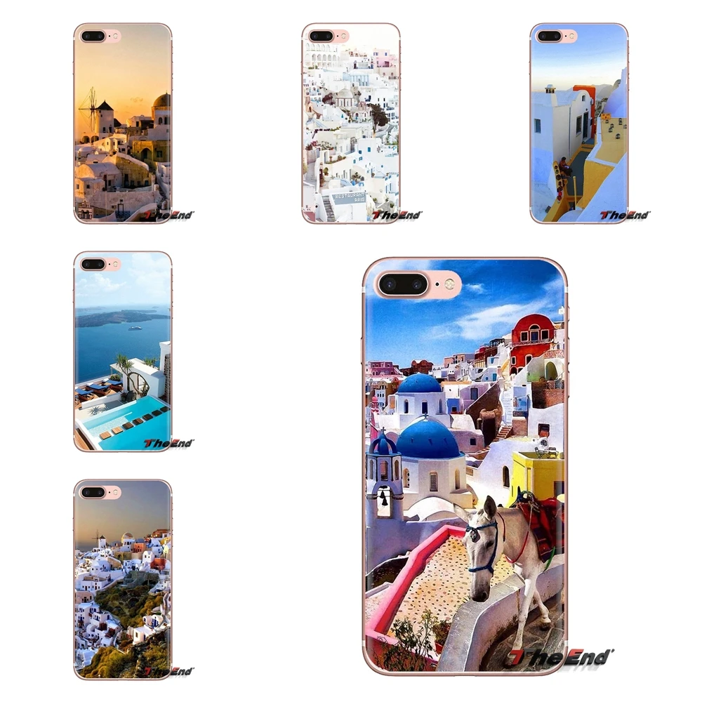 

TPU Transparent Cover Bag Oia Santorini Sea Greece Scenery For iPod Touch Apple iPhone 4 4S 5 5S SE 5C 6 6S 7 8 X XR XS Plus MAX