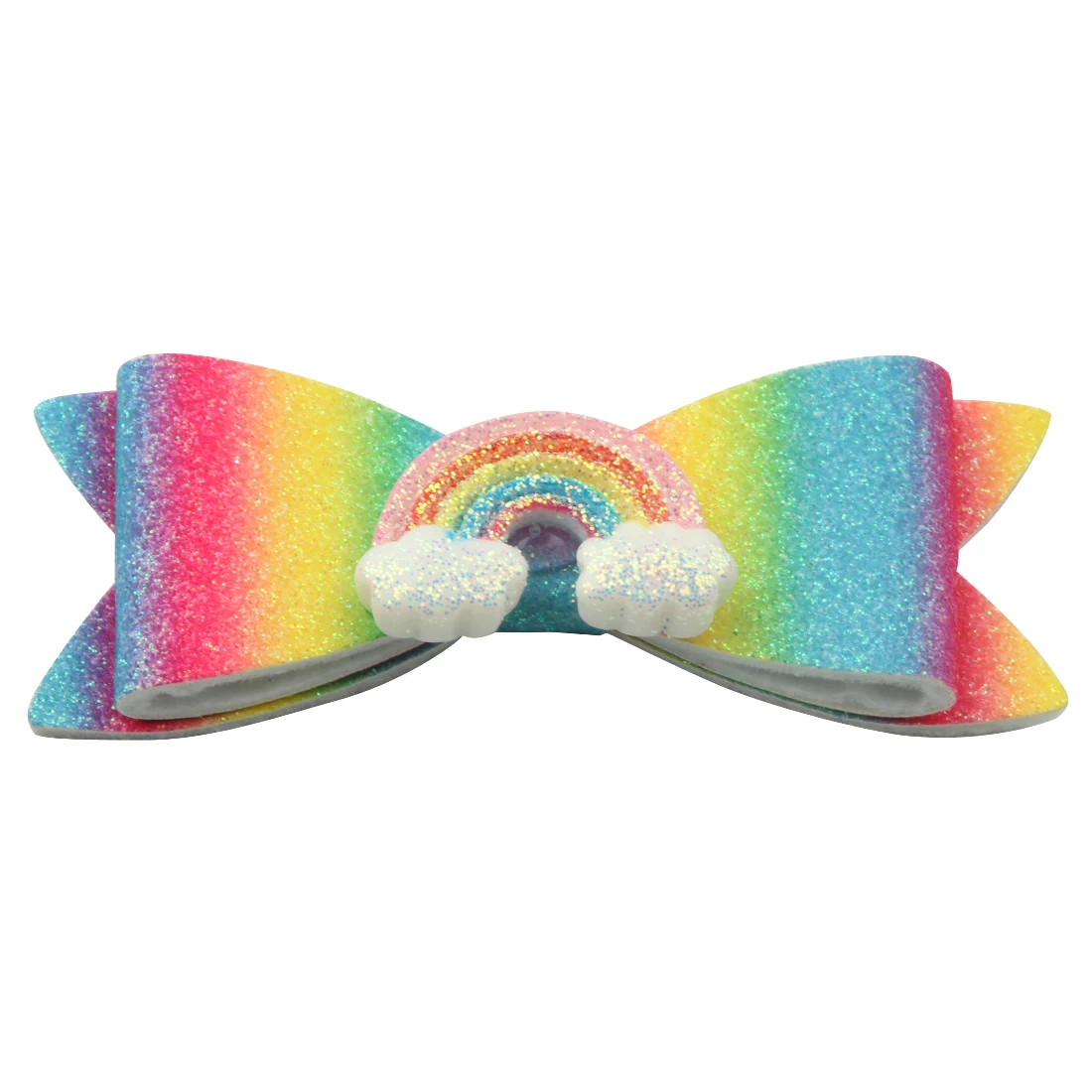 20pcs/lot Unicorn Glitter Hairclips Big Sequin Bows Swallowtail Design