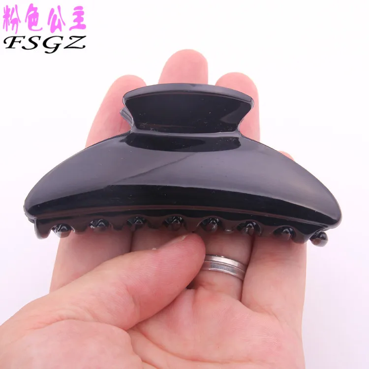 

1 PIECES Quality ABS bow hair claws for women Girls hair clamps black hair accessories Good Quality Hair Clip On Sales!! 9CM