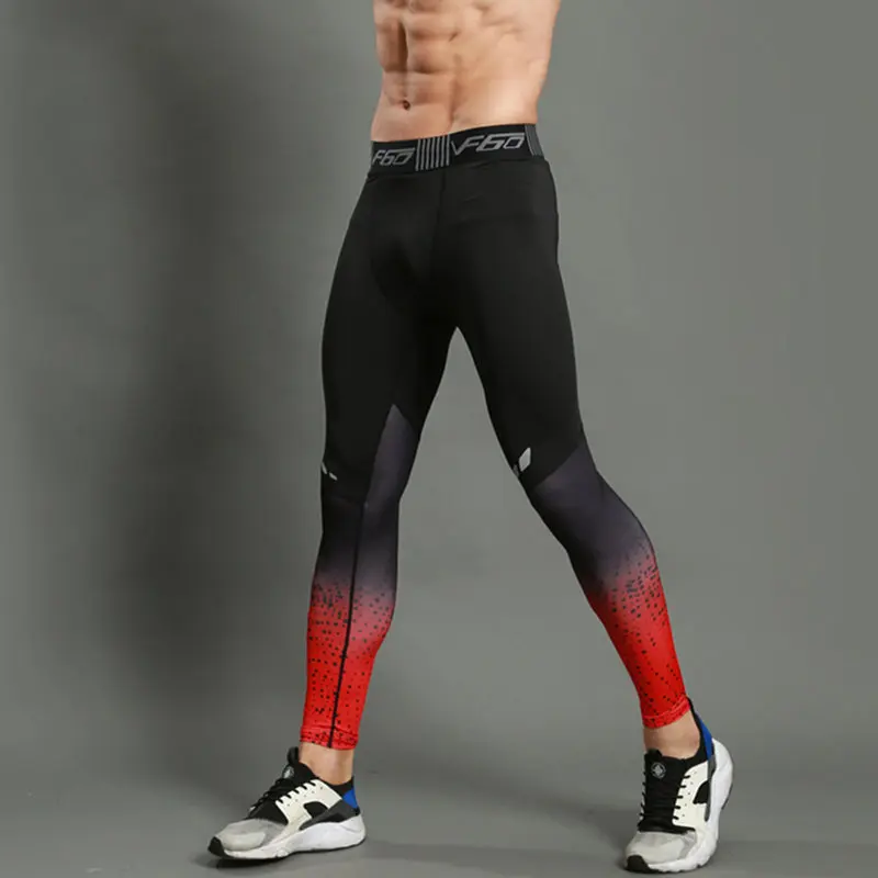 Мужские колготки для бега, компрессионные штаны, спортивные эластичные леггинсы, мужские спортивные штаны для бега, фитнеса, баскетбола, спортивная одежда