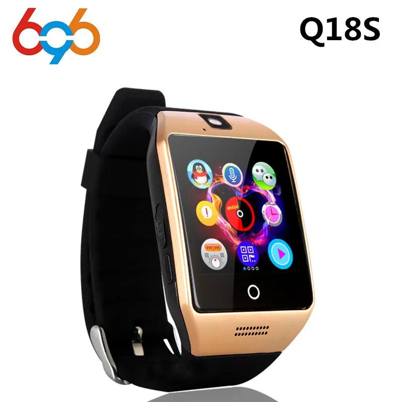 696 Bluetooth NFC смарт часы Q18S Шагомер монитор сна фитнес Браслет Сенсорный экран с
