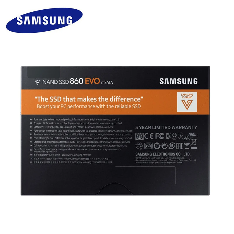 SAMSUNG SSD 860 EVO 250 г 500 г mSATA Внутренний твердотельный диск mSATA3 MLC disco disque мажор для ноутбуков настольных ПК