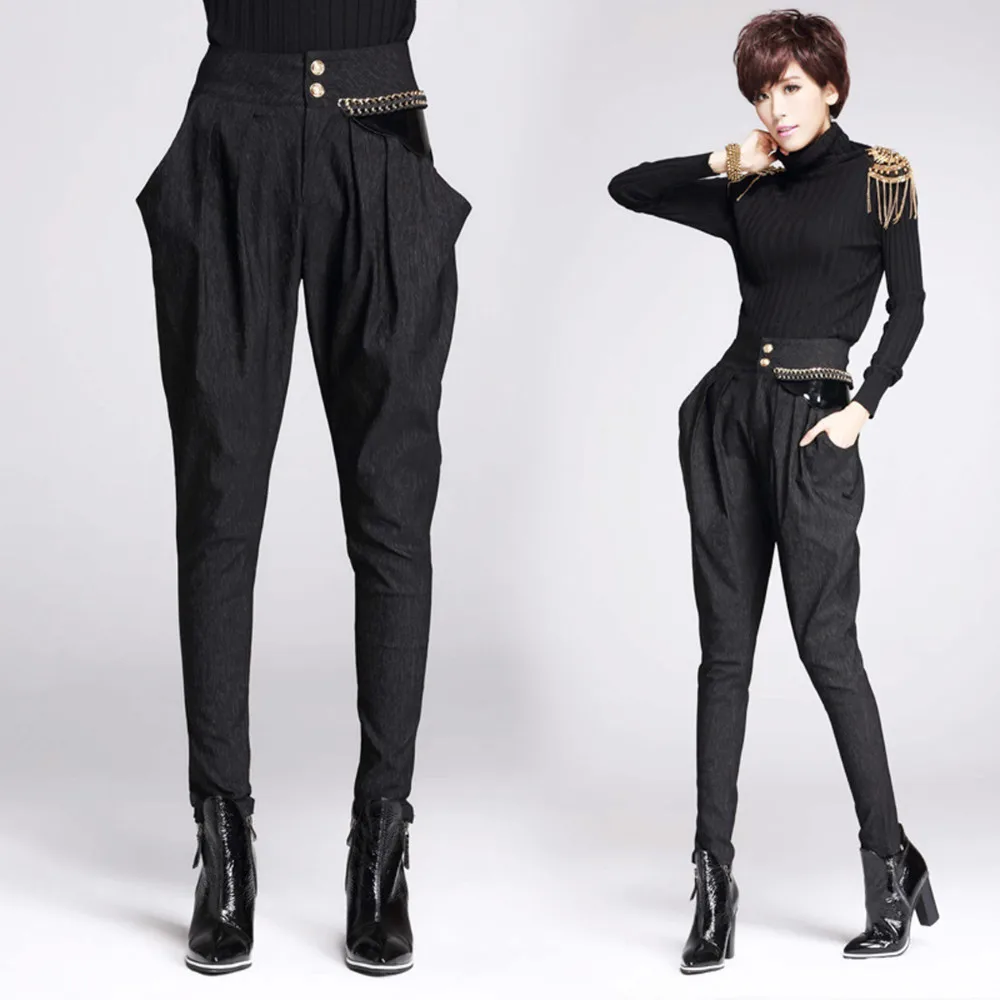 women's high waisted formal trousers
