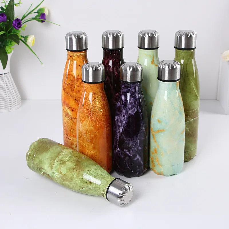 

Sport Water Bottle BPA free Double Wall Stainless Steel Vacuum Insulated Cup Portable Travel Outdoor Coffee Thermos Bottle