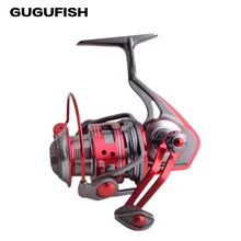 Gugufish цельнометаллический прялка 1000-6000 9+ 1bb 5.7: 1 Рыбалка катушка колеса из металла "песочные часы"