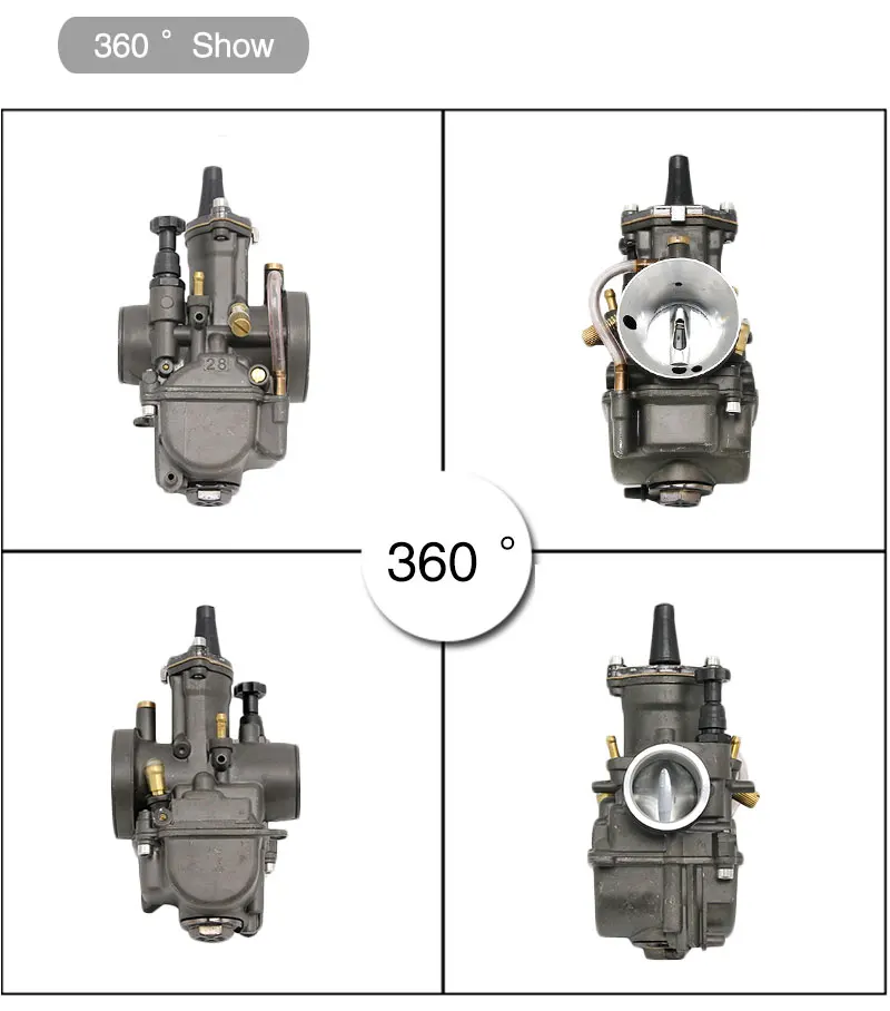 28 30 32 34mm OKO Motorcycle Carburetor with Power Jet Carb Racing Dirt Bike Scooter Off-Road Go Kart GY6 DIO CBR - - Racext 25