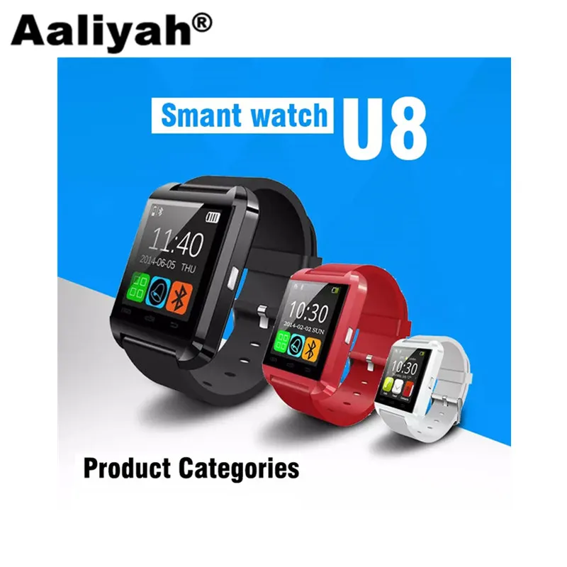

[Aaliyah] U8 Bluetooth Smart Watch For IOS Android Mobile Phone Smartwatch Waterproof pedometer Music Watch