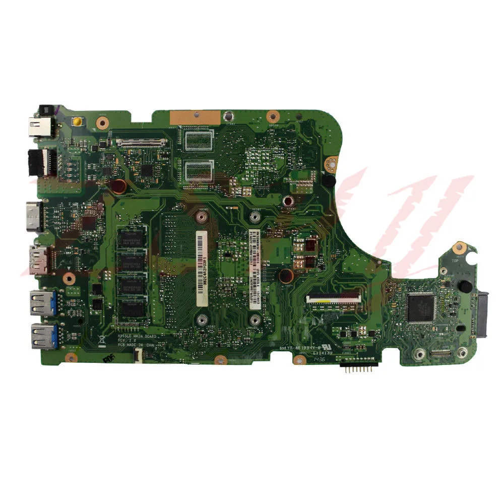  For ASUS X555LA Laptop motherboard X555LD REV3.1 i3 CPU 4GB RAM DDR3L PN60NB0650-MB211 Free Shippin