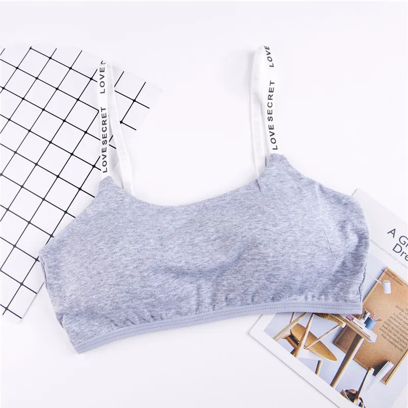 5 Colors New Fashion Bra Screw Thread Vest Top Bras For Women Letter Straps Wire Free Lingerie Women Underwear Solid Sexy Bra